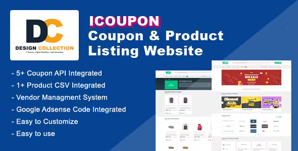 iCoupon - Coupon & Product Listing Website